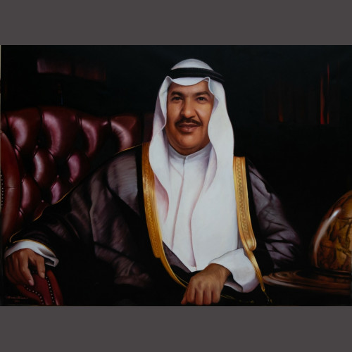 Portrait of Sheikh Jaber Al Abdullah Al Jaber Al Sabah 